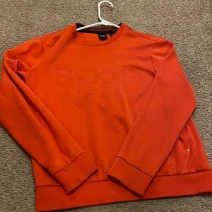 Orange Hugo boss sweatshirt